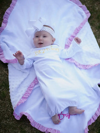 Infant Gown with Ruffle - Sunny Meadow Boutique