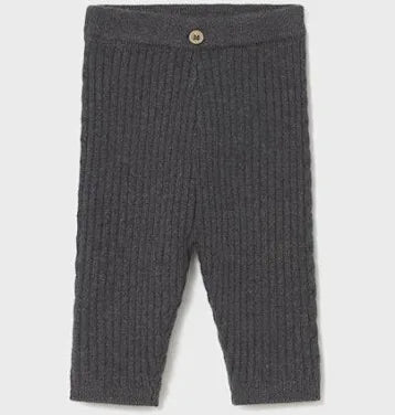 Infant Knitted Leggings (Anthracite Heather) - Sunny Meadow Boutique
