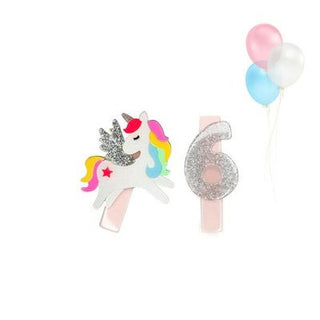 It's My Birthday Hair Clips - Sunny Meadow Boutique