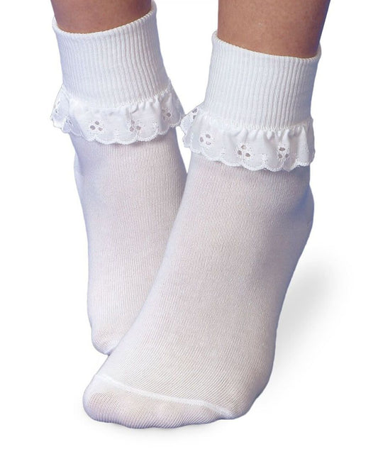Jefferies Socks Eyelet Lace Turn Cuff Socks 1 Pair - Sunny Meadow Boutique