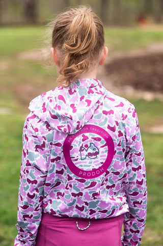 Kids Pro Performance Hoodie T-Shirt in Break Point Camo - Sunny Meadow Boutique