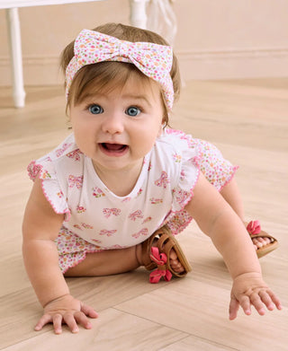 Kissy Kissy Blossoming Bows Sunsuit Set - Sunny Meadow Boutique