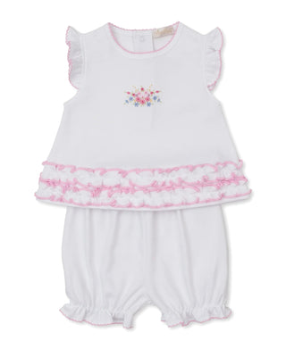 Kissy Kissy Premier Pastel Gardens Hand - Embroidered Sunsuit Set - Sunny Meadow Boutique