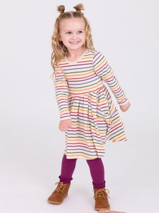 Knit Long Sleeve Twirl Dress - Sunny Meadow Boutique