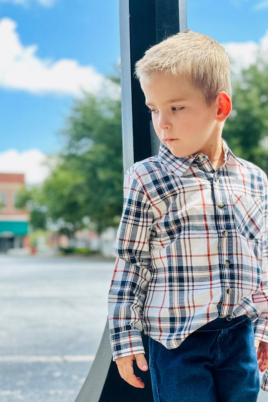 Long Sleeve Button Down Shirt - Sunny Meadow Boutique