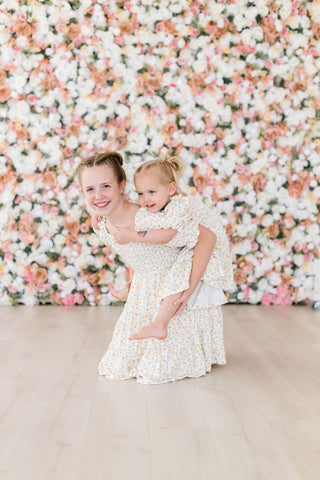 Marvelous Marigolds Smocked Ruffle Dress - Sunny Meadow Boutique