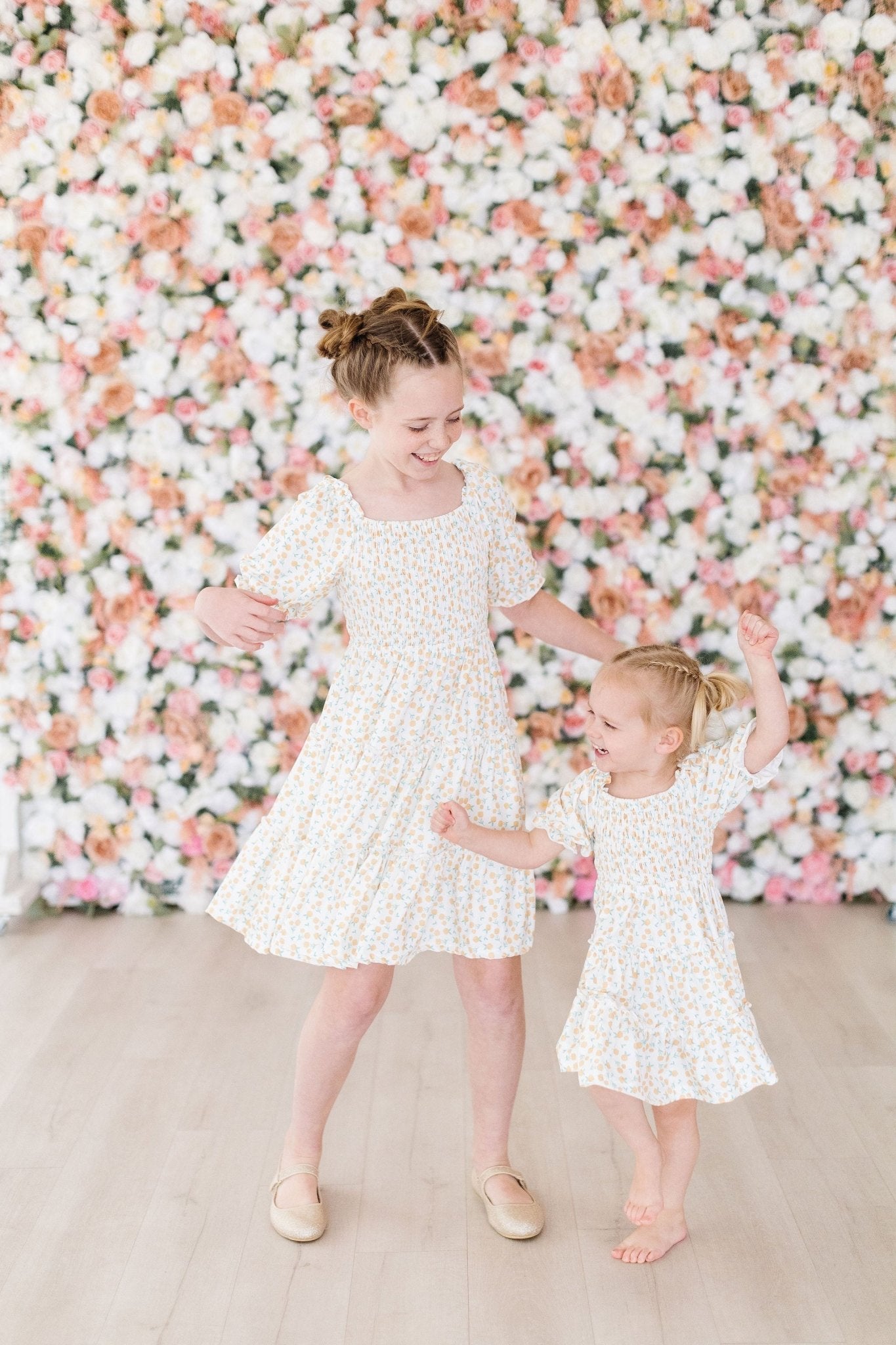 Marvelous Marigolds Smocked Ruffle Dress - Sunny Meadow Boutique