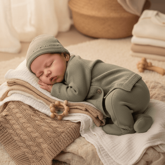 Mayoral 3 - Piece Knit Wrap Layette Gift Set - Sunny Meadow Boutique