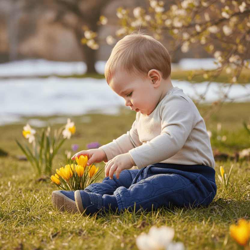 Mayoral Newborn Boy Quilted Teddy Bear Denim Jeans – Dark Denim - Sunny Meadow Boutique