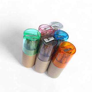 Mini Travel Compact Colored Pencils with Built In Sharpener - Sunny Meadow Boutique