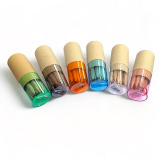 Mini Travel Compact Colored Pencils with Built In Sharpener - Sunny Meadow Boutique