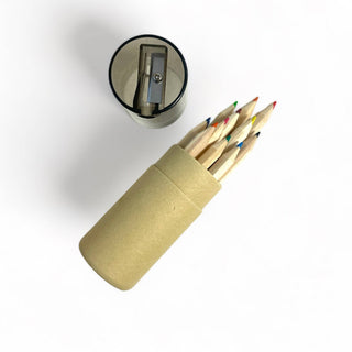 Mini Travel Compact Colored Pencils with Built In Sharpener - Sunny Meadow Boutique