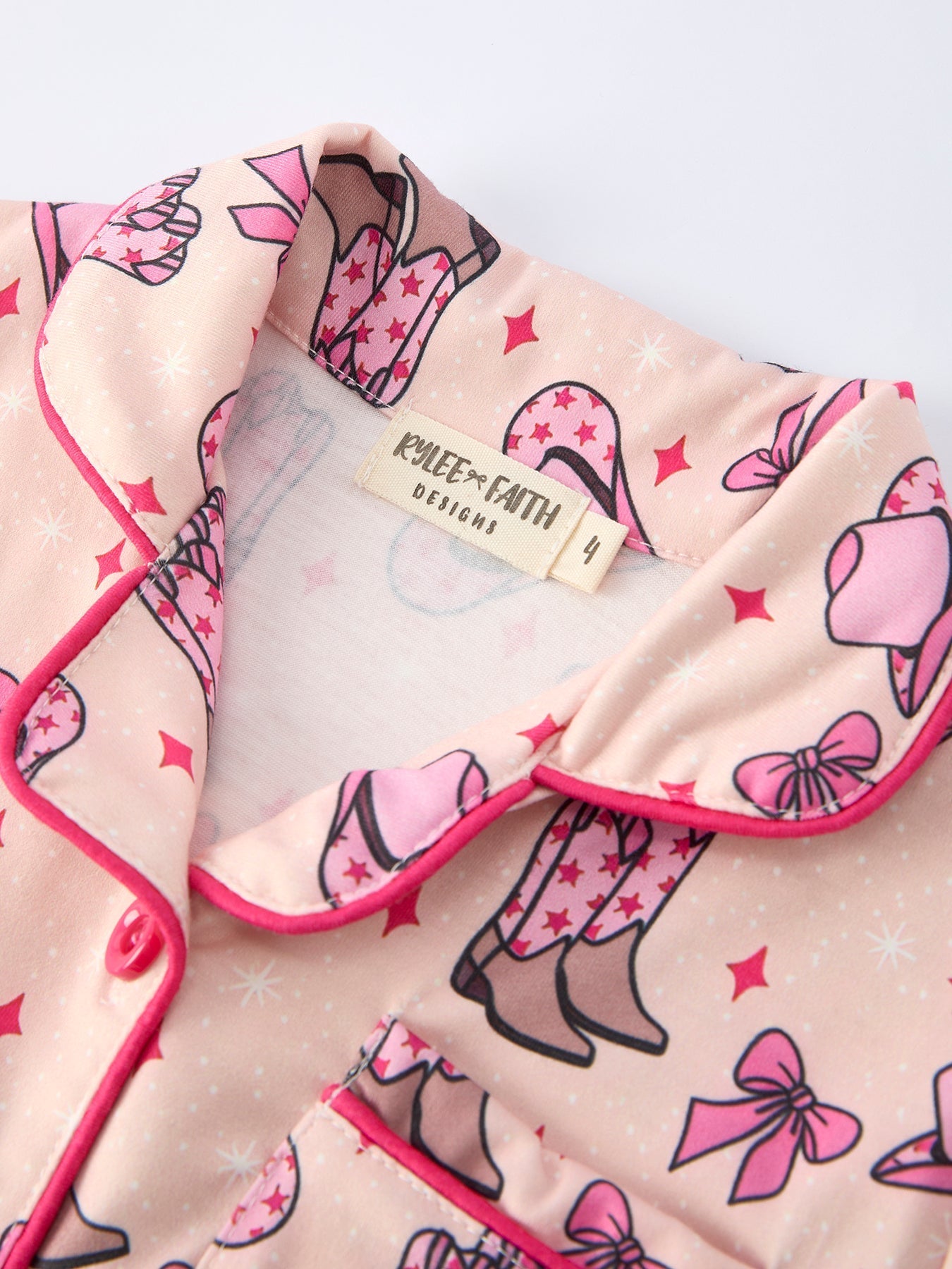 Mommy & Me Western Print Ruffle Pajama Set - Sunny Meadow Boutique