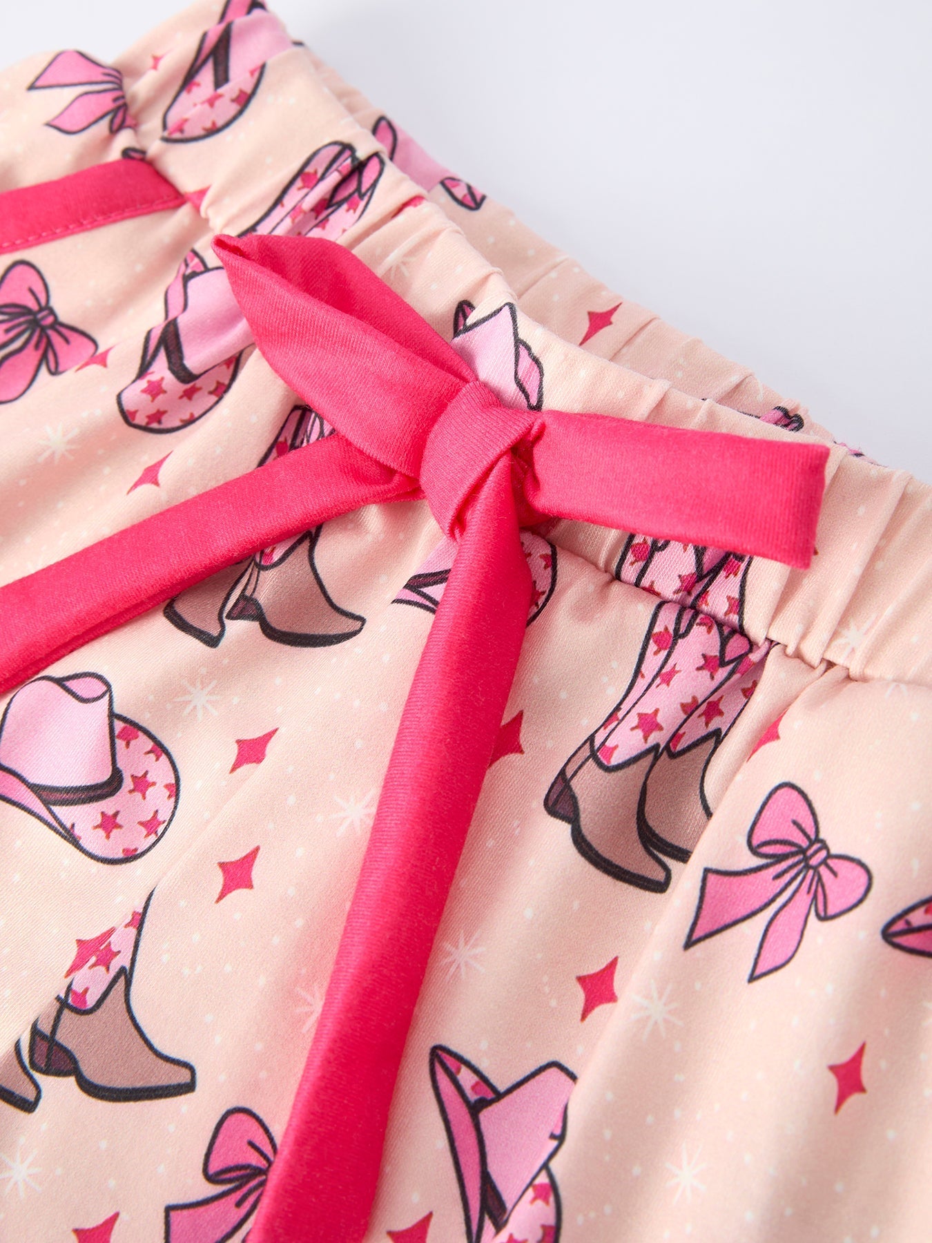 Mommy & Me Western Print Ruffle Pajama Set - Sunny Meadow Boutique