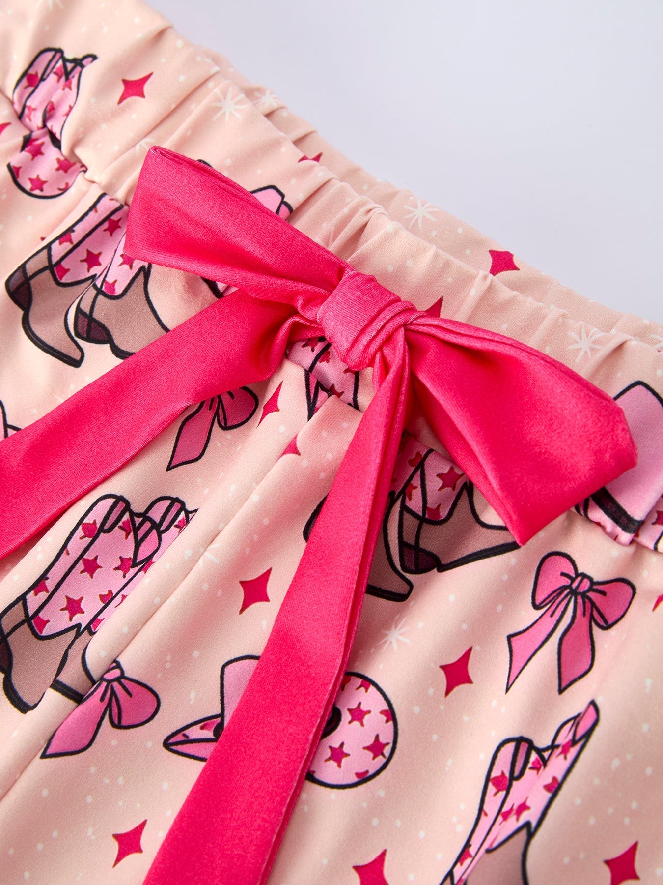 Mommy & Me Western Print Ruffle Pajama Set - Sunny Meadow Boutique