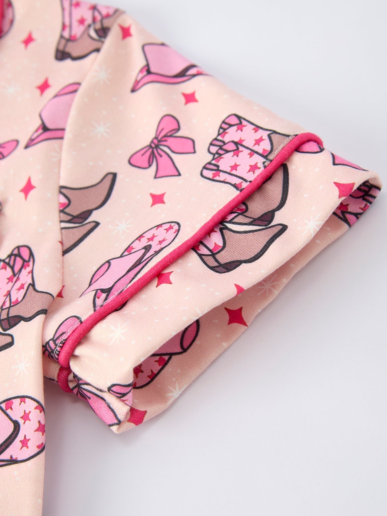 Mommy & Me Western Print Ruffle Pajama Set - Sunny Meadow Boutique