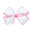White with Hot Pink