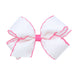 White with Hot Pink