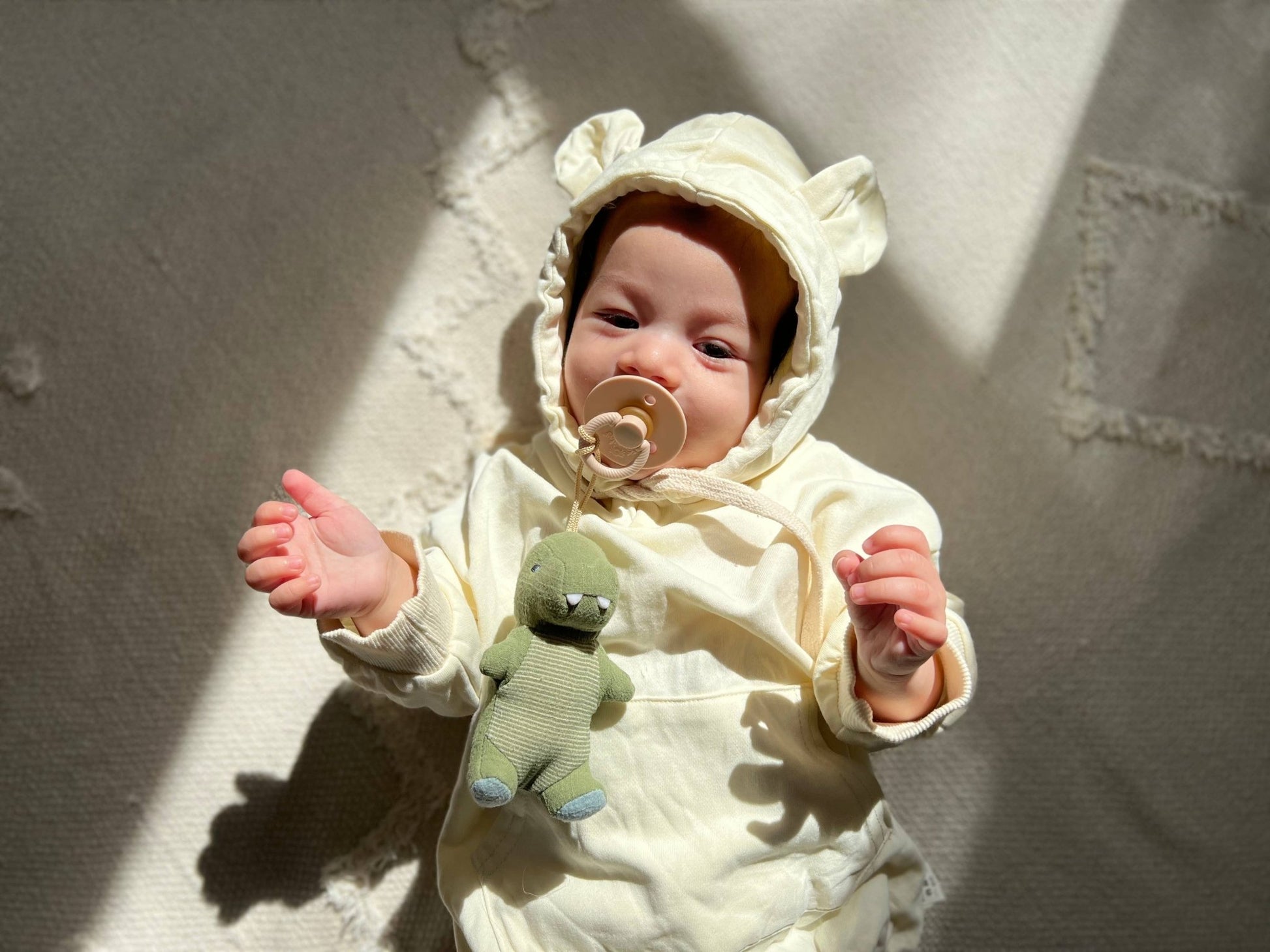 *NEW OPTIONS* Bitzy Pal Natural Rubber Pacifier & Plush - Sunny Meadow Boutique