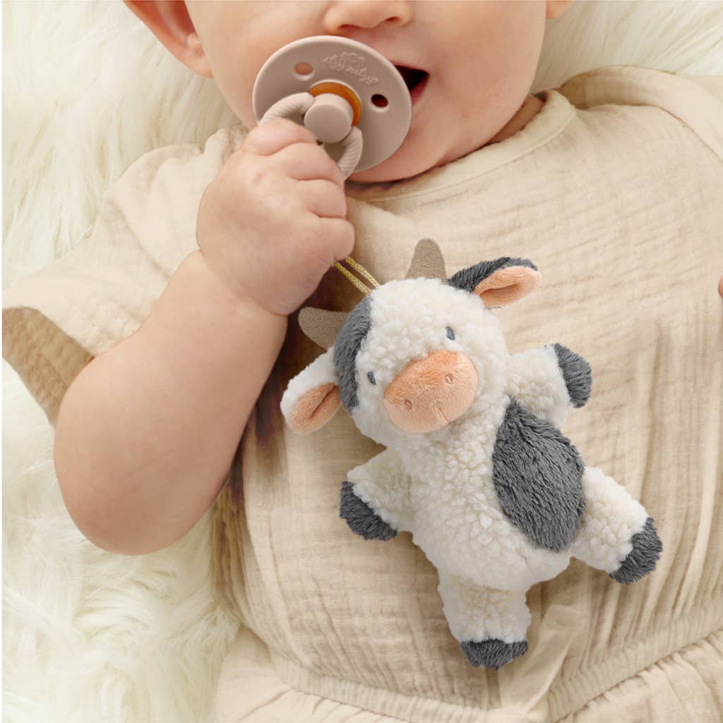 *NEW OPTIONS* Bitzy Pal Natural Rubber Pacifier & Plush - Sunny Meadow Boutique
