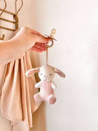 *NEW OPTIONS* Bitzy Pal Natural Rubber Pacifier & Plush - Sunny Meadow Boutique