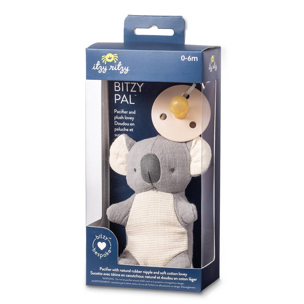 *NEW OPTIONS* Bitzy Pal Natural Rubber Pacifier & Plush - Sunny Meadow Boutique