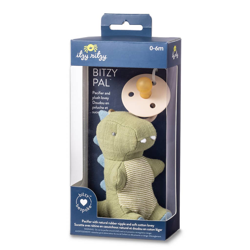 *NEW OPTIONS* Bitzy Pal Natural Rubber Pacifier & Plush - Sunny Meadow Boutique