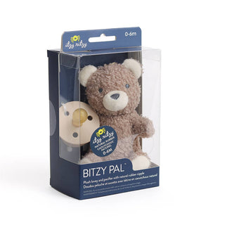 *NEW OPTIONS* Bitzy Pal Natural Rubber Pacifier & Plush - Sunny Meadow Boutique