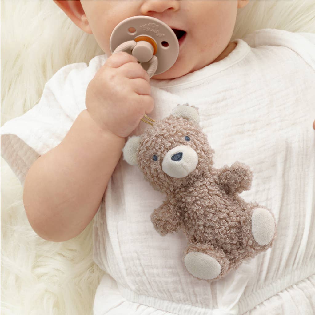 *NEW OPTIONS* Bitzy Pal Natural Rubber Pacifier & Plush - Sunny Meadow Boutique