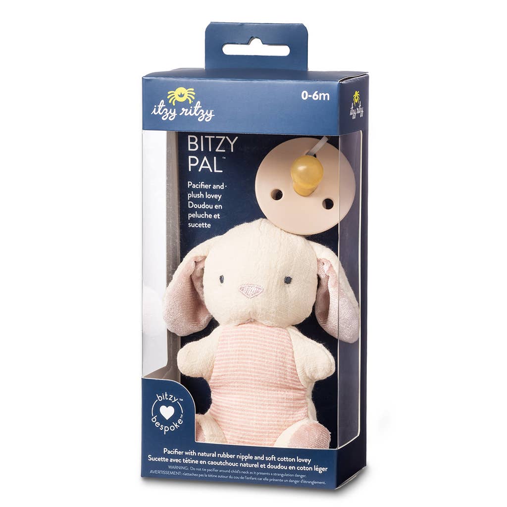 *NEW OPTIONS* Bitzy Pal Natural Rubber Pacifier & Plush - Sunny Meadow Boutique