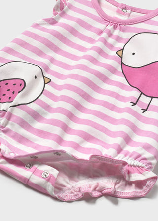 Sunny Meadow Sweet Summer Birdie Cotton Romper – Pink Bubblegum (Styles Sold Separately)