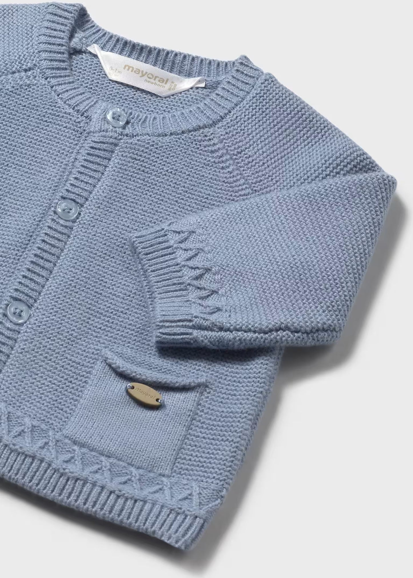 Infant Soft Knit Cardigan (Baby Blue)
