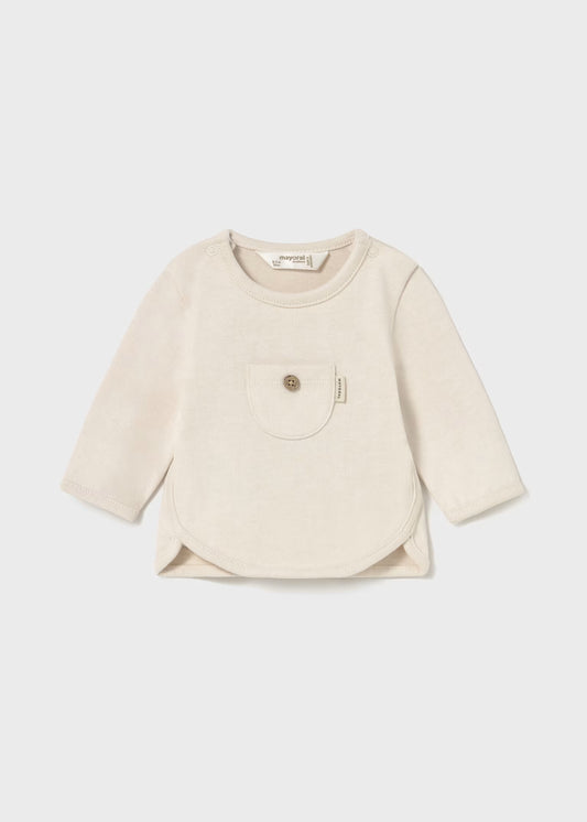 Mayoral Newborn Long Sleeve T-Shirt with Pocket