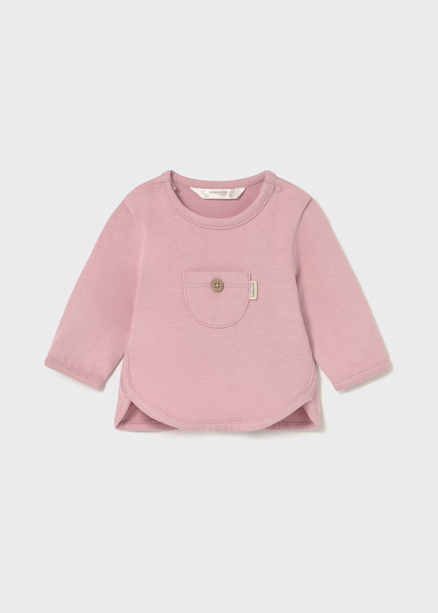 Mayoral Newborn Long Sleeve T-Shirt with Pocket