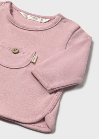 Mayoral Newborn Long Sleeve T-Shirt with Pocket
