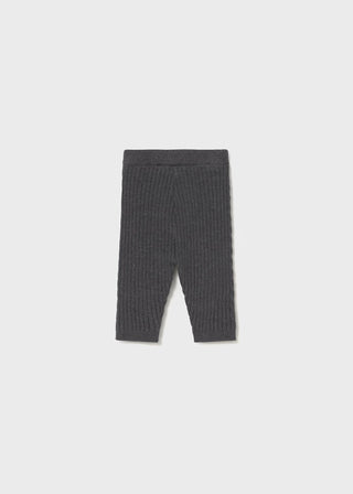 Infant Knitted Leggings (Anthracite Heather)