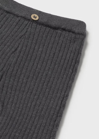 Infant Knitted Leggings (Anthracite Heather)