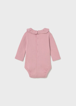 Sweet Orchid Ruffle-Collar Bodysuit