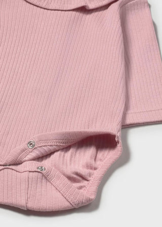 Sweet Orchid Ruffle-Collar Bodysuit