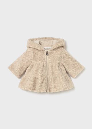 Oatmeal Zip Sweatshirt for Newborn Girls