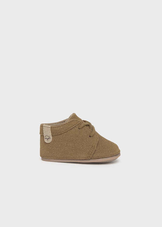 Mayoral Newborn Boys Camel Faux Suede Desert Booties