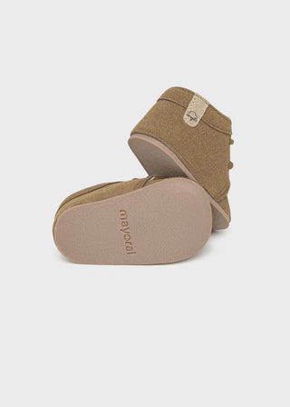 Mayoral Newborn Boys Camel Faux Suede Desert Booties