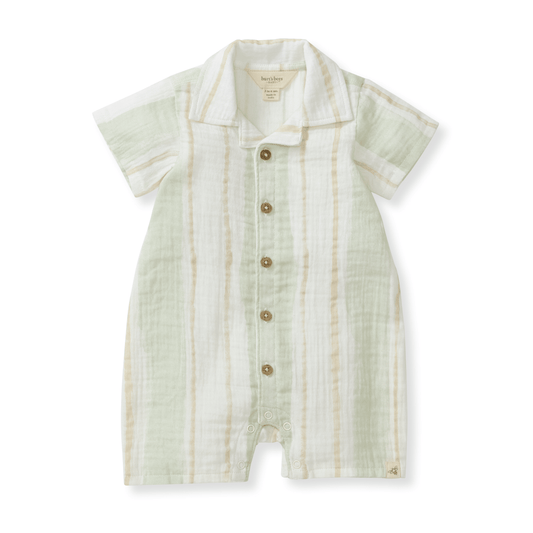 Pacific Stripe Baby Boy Romper - Sunny Meadow Boutique