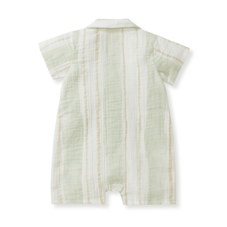 Pacific Stripe Baby Boy Romper - Sunny Meadow Boutique