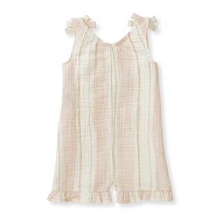 Pacific Stripe Organic Girl Romper - Sunny Meadow Boutique