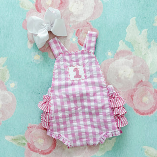 Pastel Pink First Birthday Bubble - Sunny Meadow Boutique