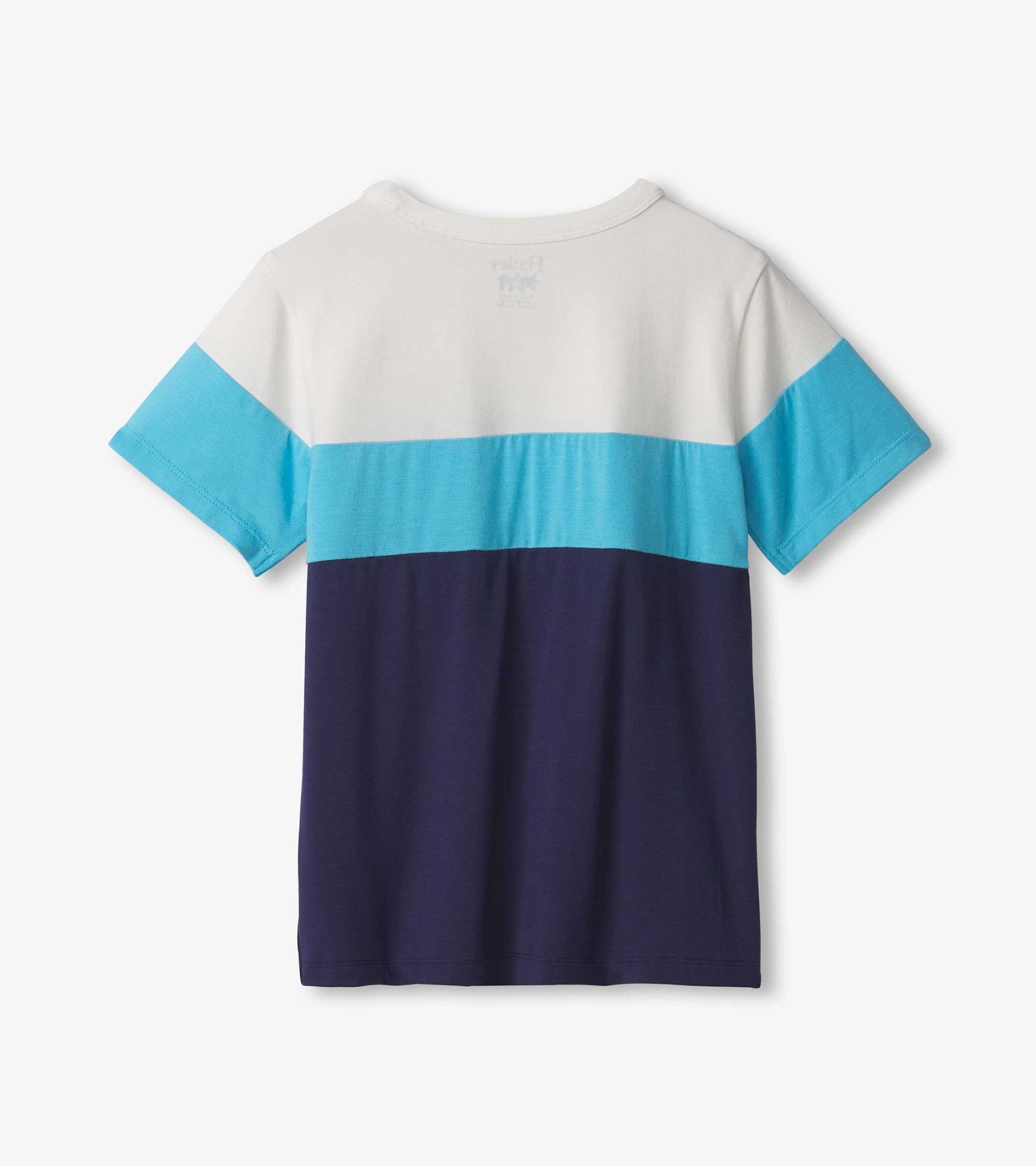 patriot blue colour block bamboo tee - Sunny Meadow Boutique