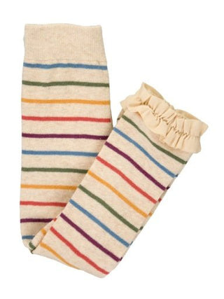 Patterned Footless Ruffle Tights - Sunny Meadow Boutique