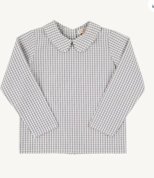 Peter Pan Collar Shirt & Onesie (Long Sleeve Woven) - Sunny Meadow Boutique