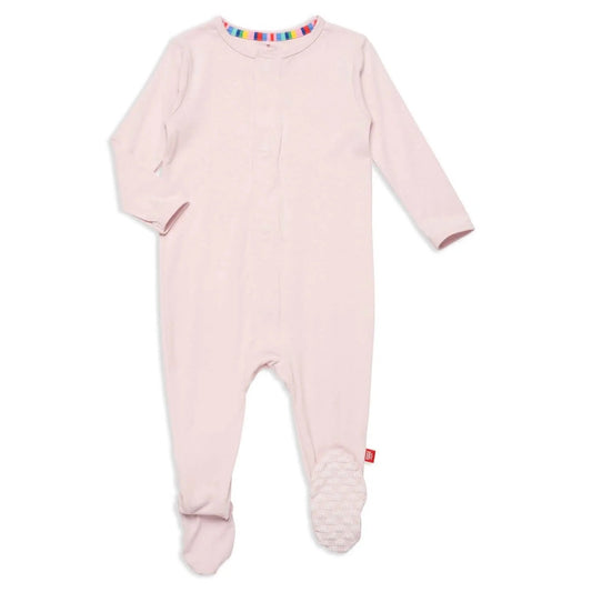 Pink Dogwood footie - Sunny Meadow Boutique